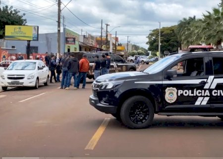 Assaltantes em fuga são presos após assaltar joalheria em Maracaju-MS: Veja video