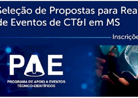 Financiamento de Eventos Científicos no MS está com inscrições abertas