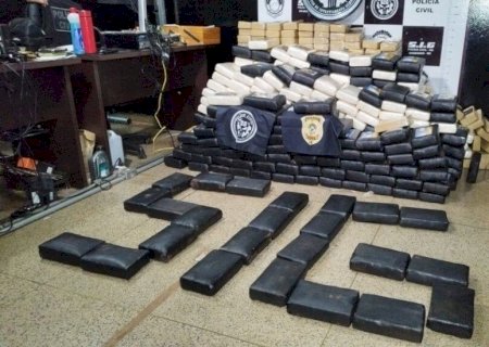 Dupla é presa com 625 quilos de cocaína avaliadas em R$ 60 milhões em Dourados
