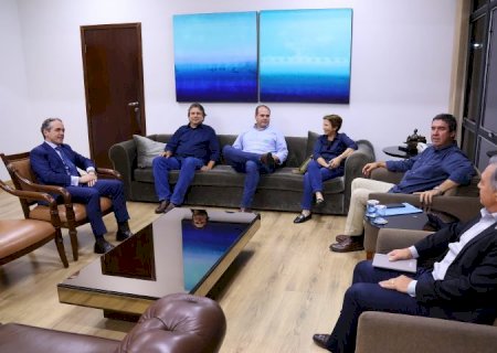 Governador discute questão agrária com Famasul e senadora Tereza Cristina