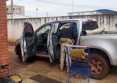Maconha encontrada em S10 na Avenida Guaicurus pesou 1,5 tonelada