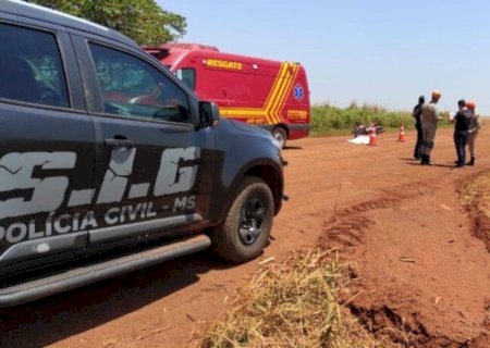 Acidente entre carro e moto deixa um morto em Rio Brilhante