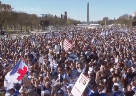 Milhares de pessoas marcham em Washington em apoio a Israel