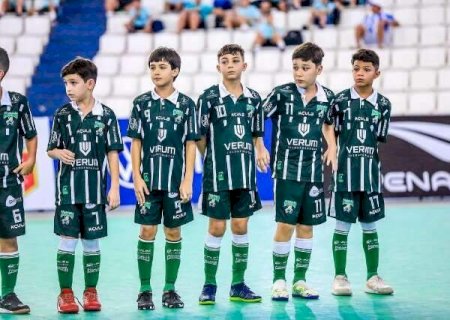 Sem marcar gols, time de MS se despede da Taça Brasil Sub-11 de futsal