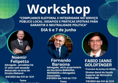 &ldquo;Compliance eleitoral&rdquo; &eacute; tema de workshop  gratuito realizado na C&acirc;mara de Dourados