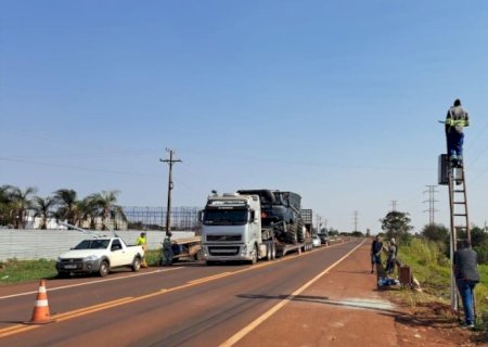 Detran atende Lia Nogueira e implanta redutor de velocidade no Anel Viário em Dourados