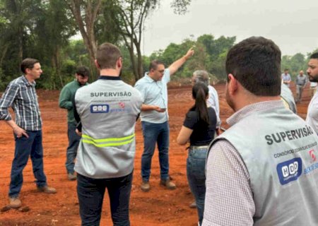 Banco francês faz vistoria em obras com recursos do Fonplata em Dourados