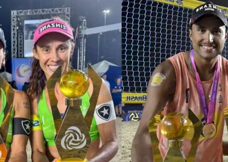 Atletas de MS conquistam pódio no Circuito Brasileiro de Vôlei de praia