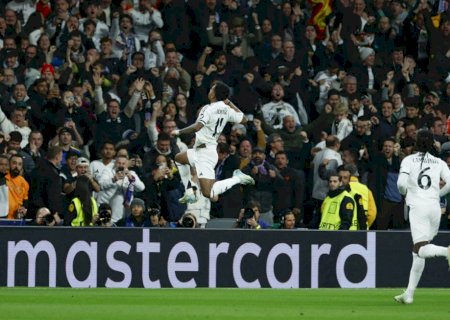 Rodrygo faz ‘gol relâmpago’ e Real Madrid larga à frente do Atlético nas oitavas de final da Champions
