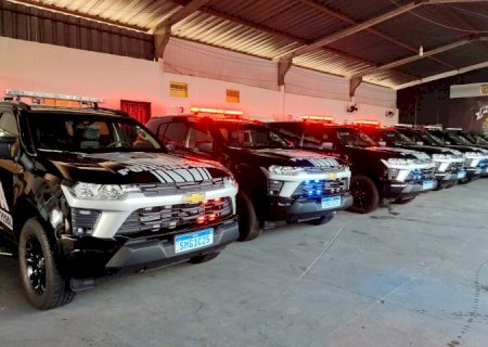 Viaturas blindadas reforça segurança da Polícia Penal do MS
