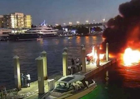Pelo menos 11 ficam feridos após uma explosão em um barco na costa da Flórida