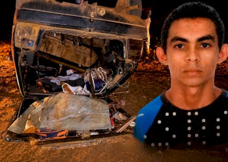 Homem morre após capotar o carro durante feriado